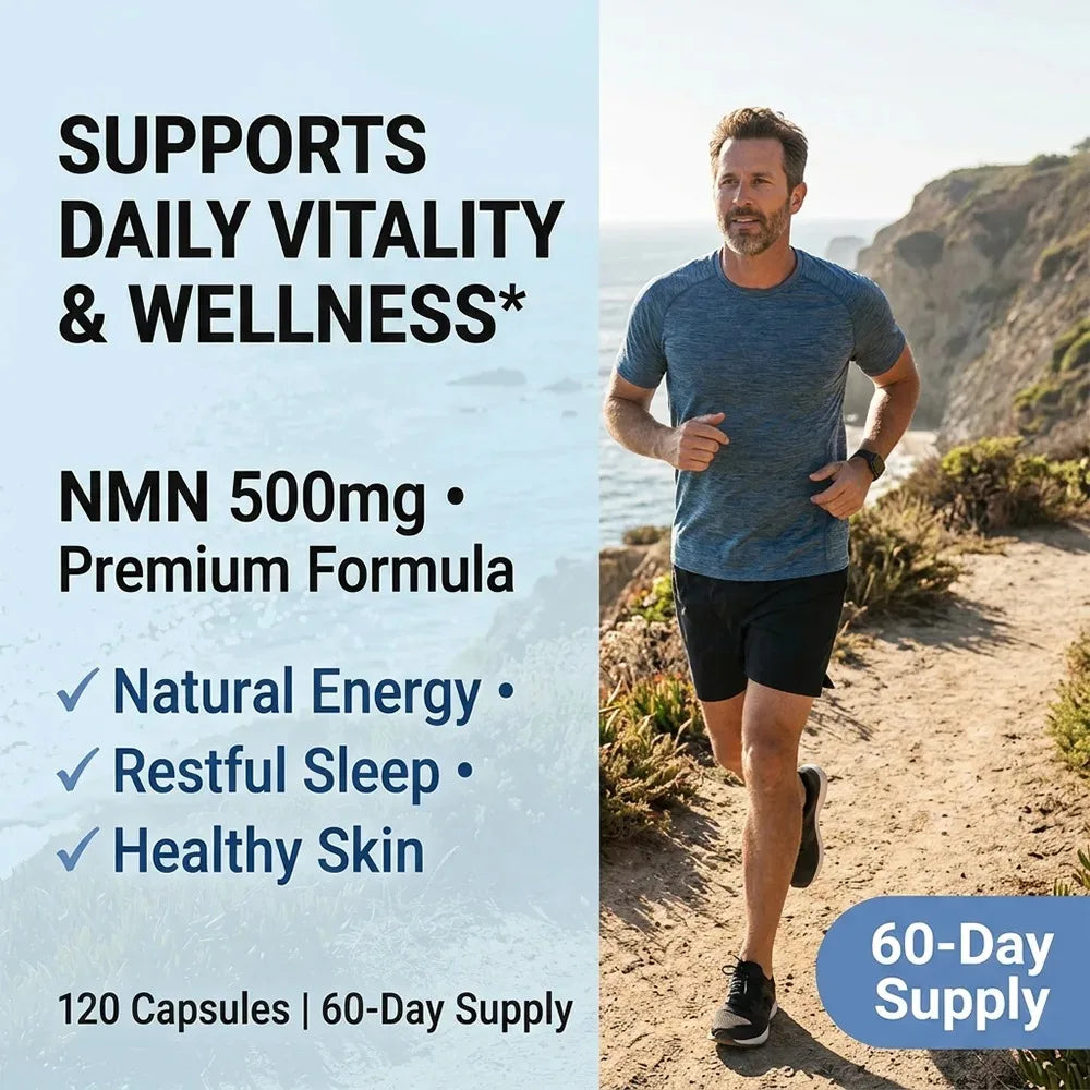NMN Nicotinamide Mononucleotide - Reduces Wrinkles, Increases Skin Elasticity and Supports Cell Repair and Growth