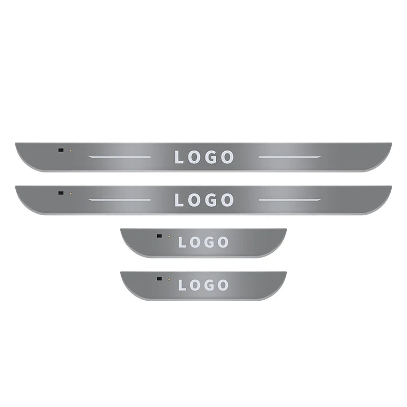 LED Car Door Sill Light – Custom Logo Projector Lamp with USB Power & Moving Welcome Light
