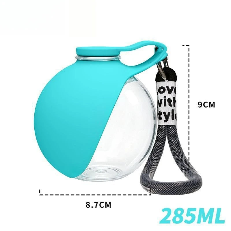 2-in-1 Portable Dog Water Bottle & Foldable Bowl – Leak-Proof Travel Pet Feeder