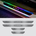 LED Car Door Sill Light – Custom Logo Projector Lamp with USB Power & Moving Welcome Light