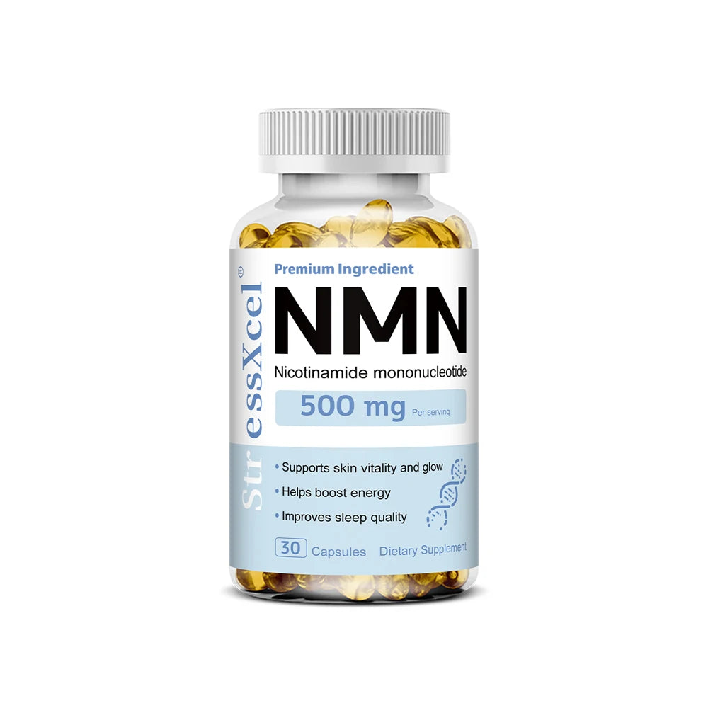 NMN Nicotinamide Mononucleotide - Reduces Wrinkles, Increases Skin Elasticity and Supports Cell Repair and Growth