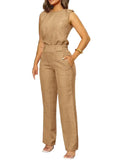 Elegant Two-Piece Set | Sleeveless Vest & Wide Leg Pants | Casual Business Look