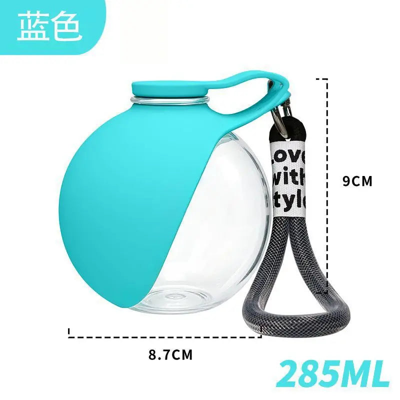 2-in-1 Portable Dog Water Bottle & Foldable Bowl – Leak-Proof Travel Pet Feeder