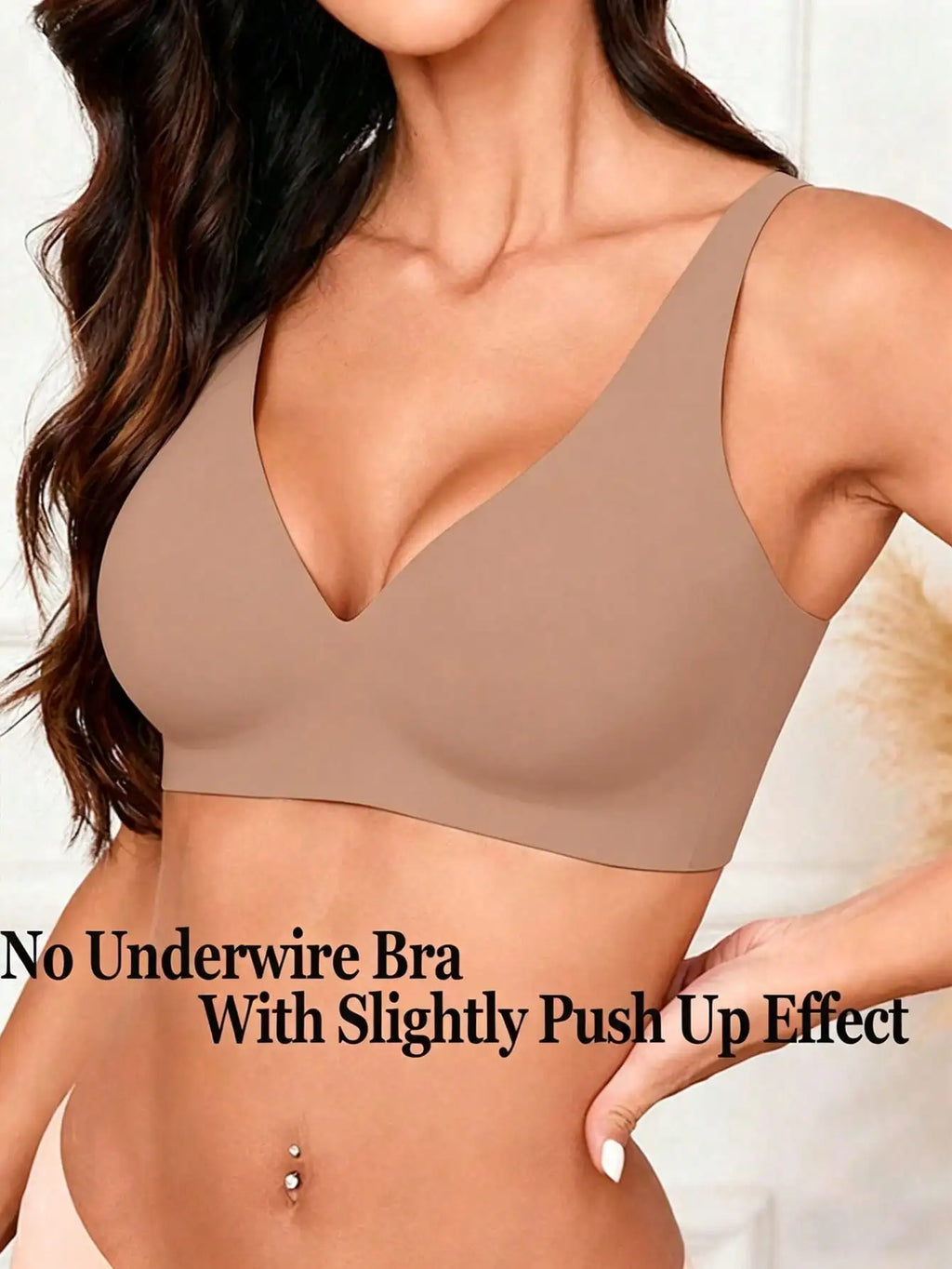Women's Seamless Wireless Push Up Bralette | Removable Pad | Comfort Fit