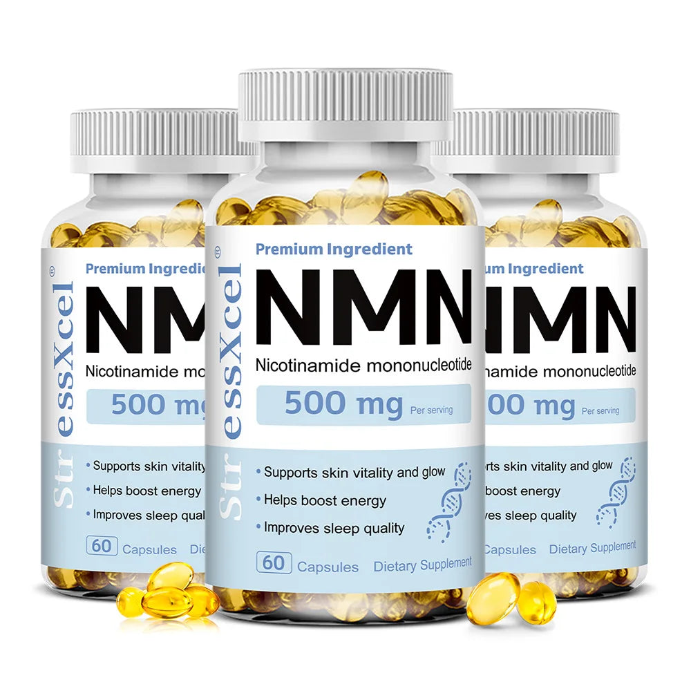 NMN Nicotinamide Mononucleotide - Reduces Wrinkles, Increases Skin Elasticity and Supports Cell Repair and Growth