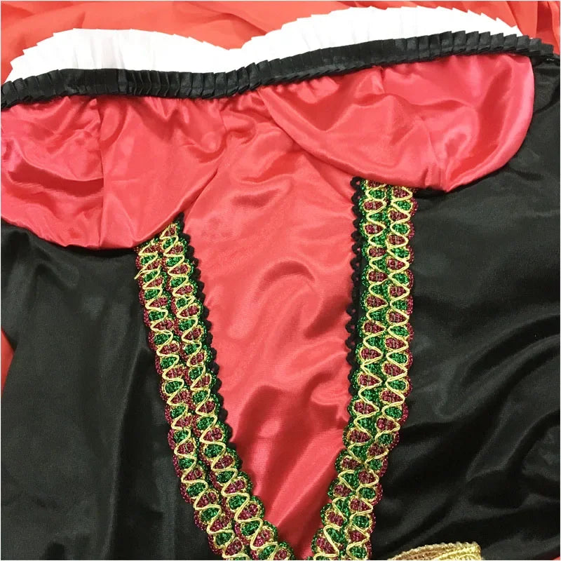 Women Little Red Riding Hood Costume Fancy Adult Halloween Cosplay Fantasia Carnival Fairy Tale Dress+Cloak Women Party Set