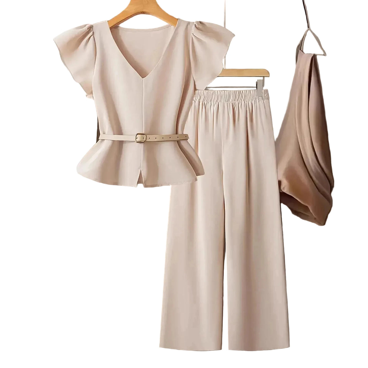 Slimming Korean Style French Elegant Lady Small Fragrance Wind Set Commute Lazy Fashionable Two Piece Set Casual Outfit