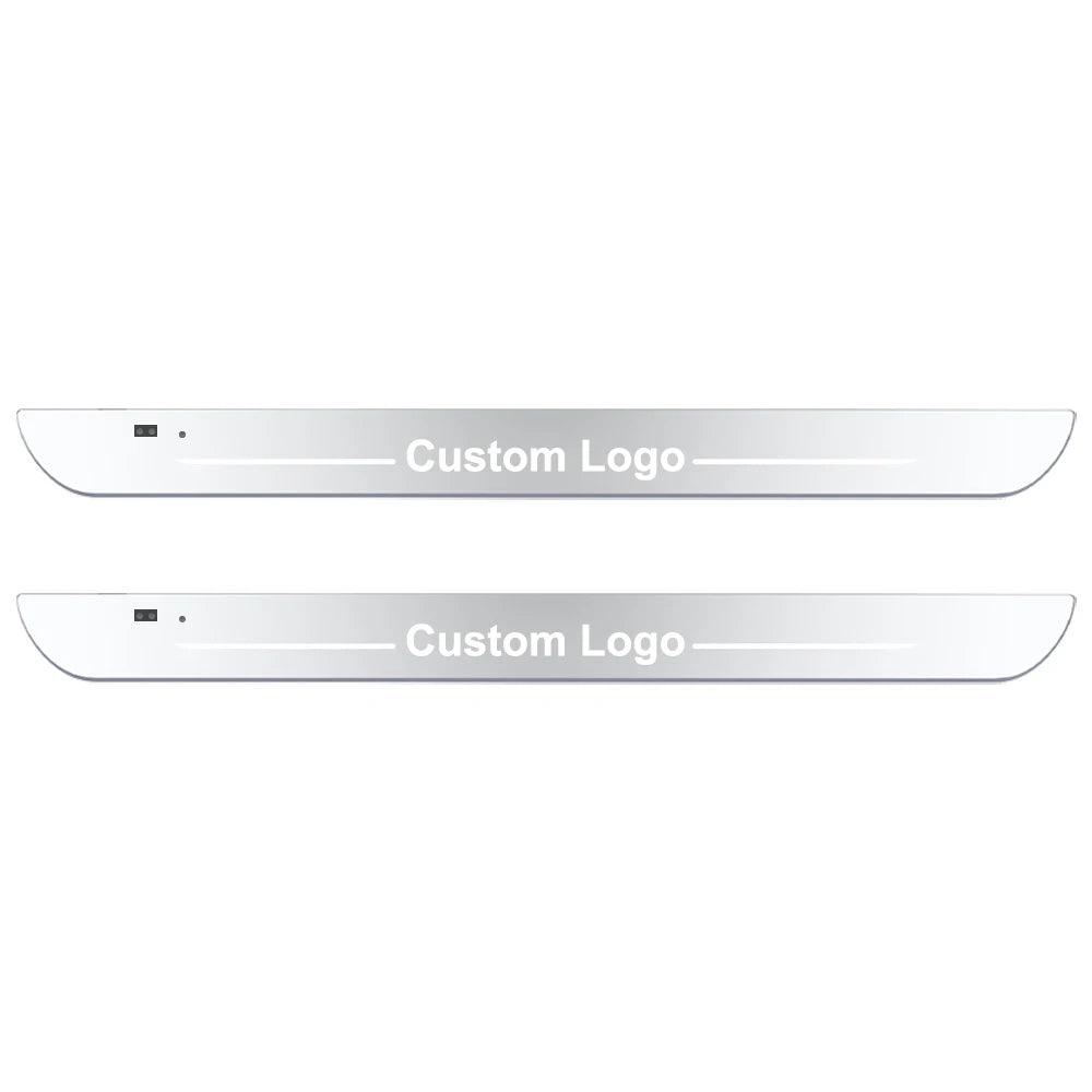 LED Car Door Sill Light – Custom Logo Projector Lamp with USB Power & Moving Welcome Light